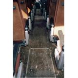 Rear view no aisle carpet in a Jonkcheere Coach